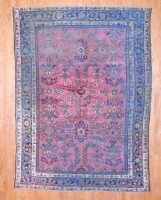 Antique Persian Hand-knotted Mahal (7' x 10') 1