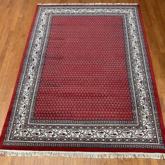 Indo Hand-knotted Mir Wool Rug (6'7 x 9'10)