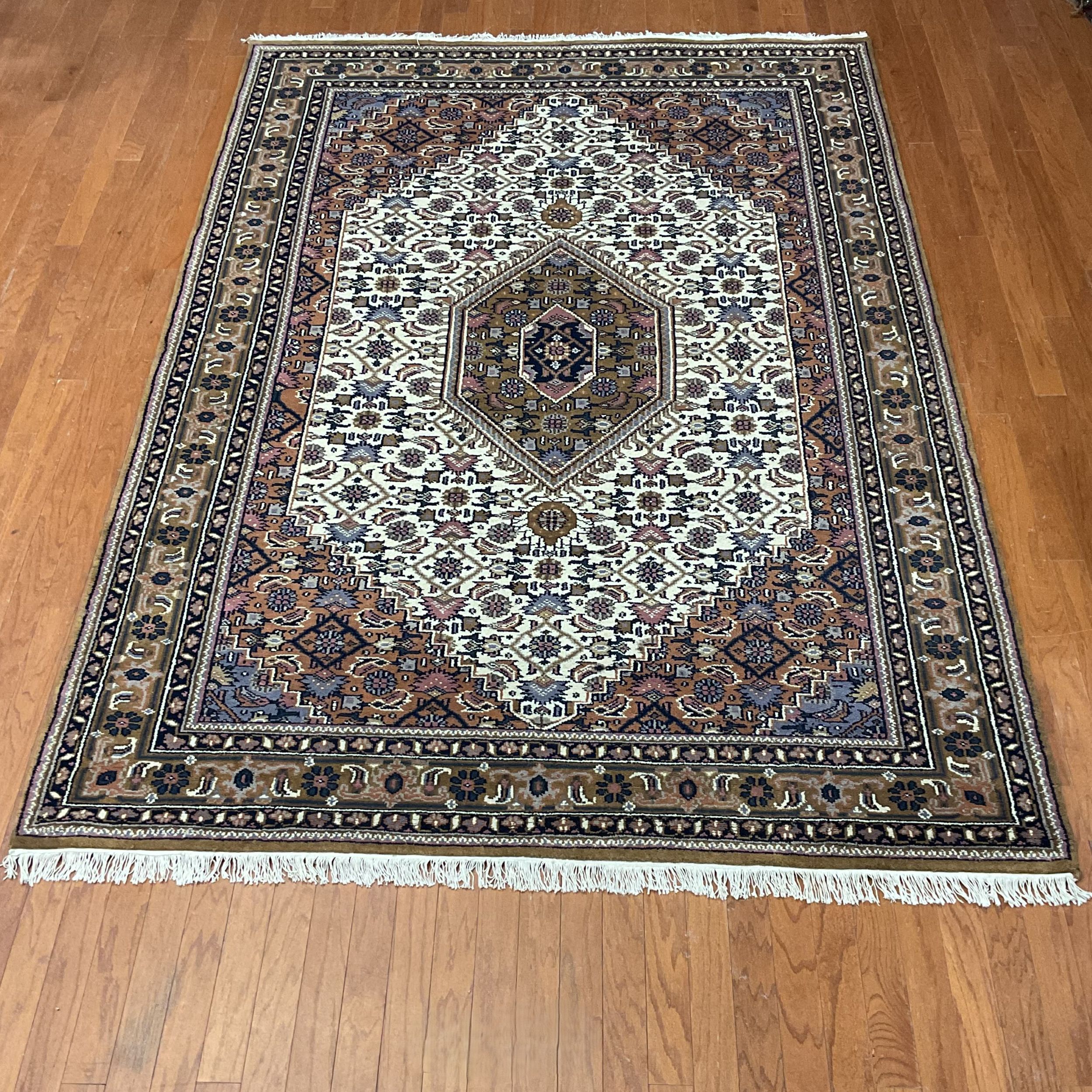 Indo Hand-knotted Bidjar Wool Rug (6'7 x 9'10)