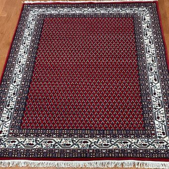 Indo Hand-knotted Mir Wool Rug (5'8 x 8'1)