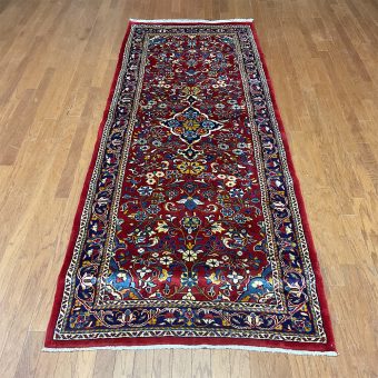 Persian Hand-knotted Mahal Wool Runner (3'10 x 10')