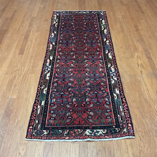Persian Hand-knotted Hamadan Wool Runner (3'3 x 8'9)