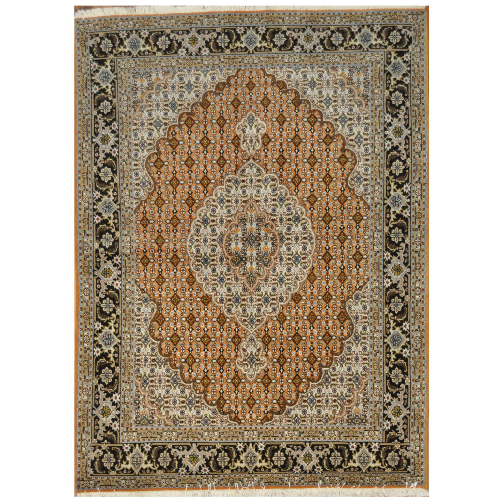 Persian Handknotted Tabriz Wool Rug (5' x 6'7) Herat Oriental Rugs