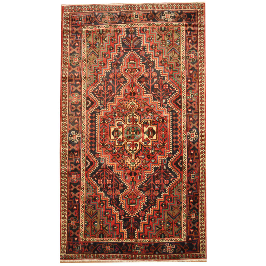 Persian Handknotted Nahavand Wool Rug (4'8 x 8'3) Herat Oriental Rugs