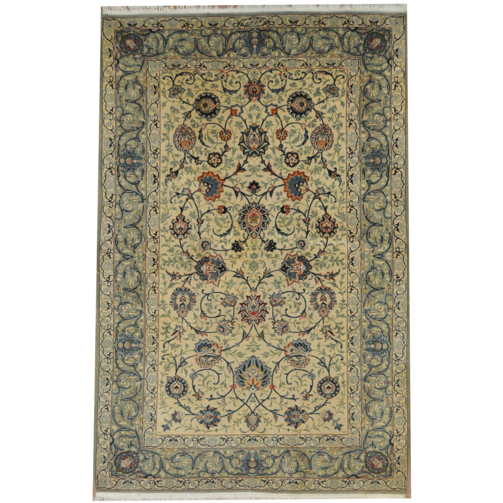 Persian Handknotted Kashan Wool Rug (4'7 x 7') Herat Oriental Rugs