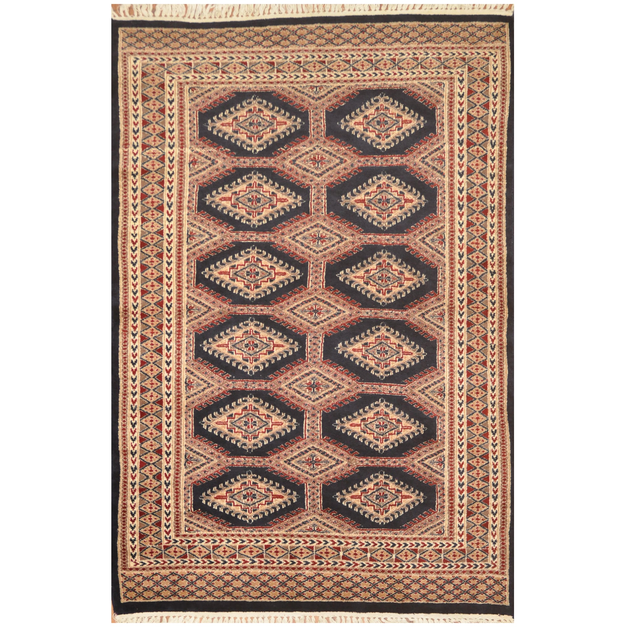 Stani Hand Knotted Bokhara Wool Rug 4 X 5 10 Herat Oriental Rugs