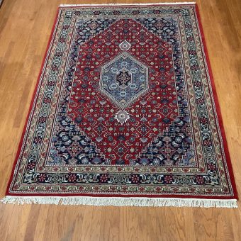 Indo Hand-knotted Bidjar Wool Rug (5'8 x 8'1)