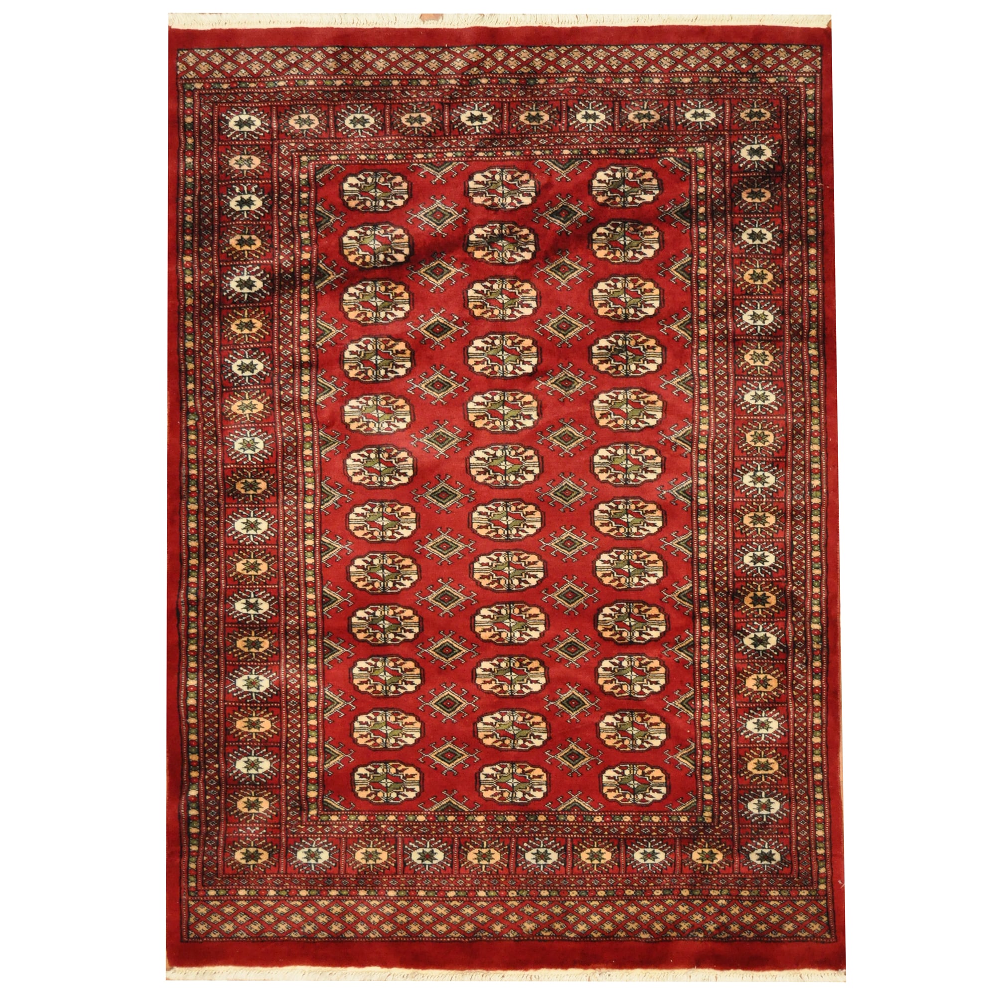 Stani Hand Knotted Bokhara Wool Rug 4 7 X 6 5 Herat Oriental Rugs