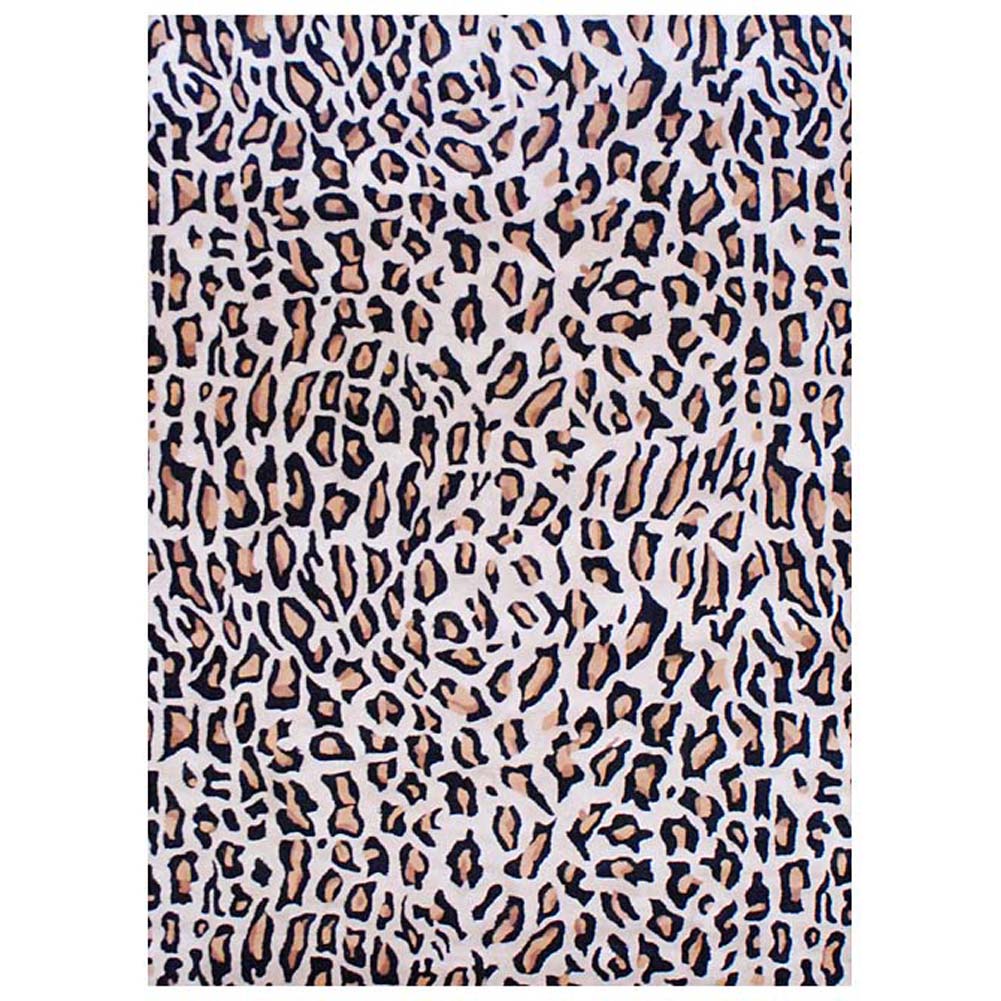 Asian Hand-tufted Tibetan Cheetah-print Wool Rug (8' x 11') - Herat ...