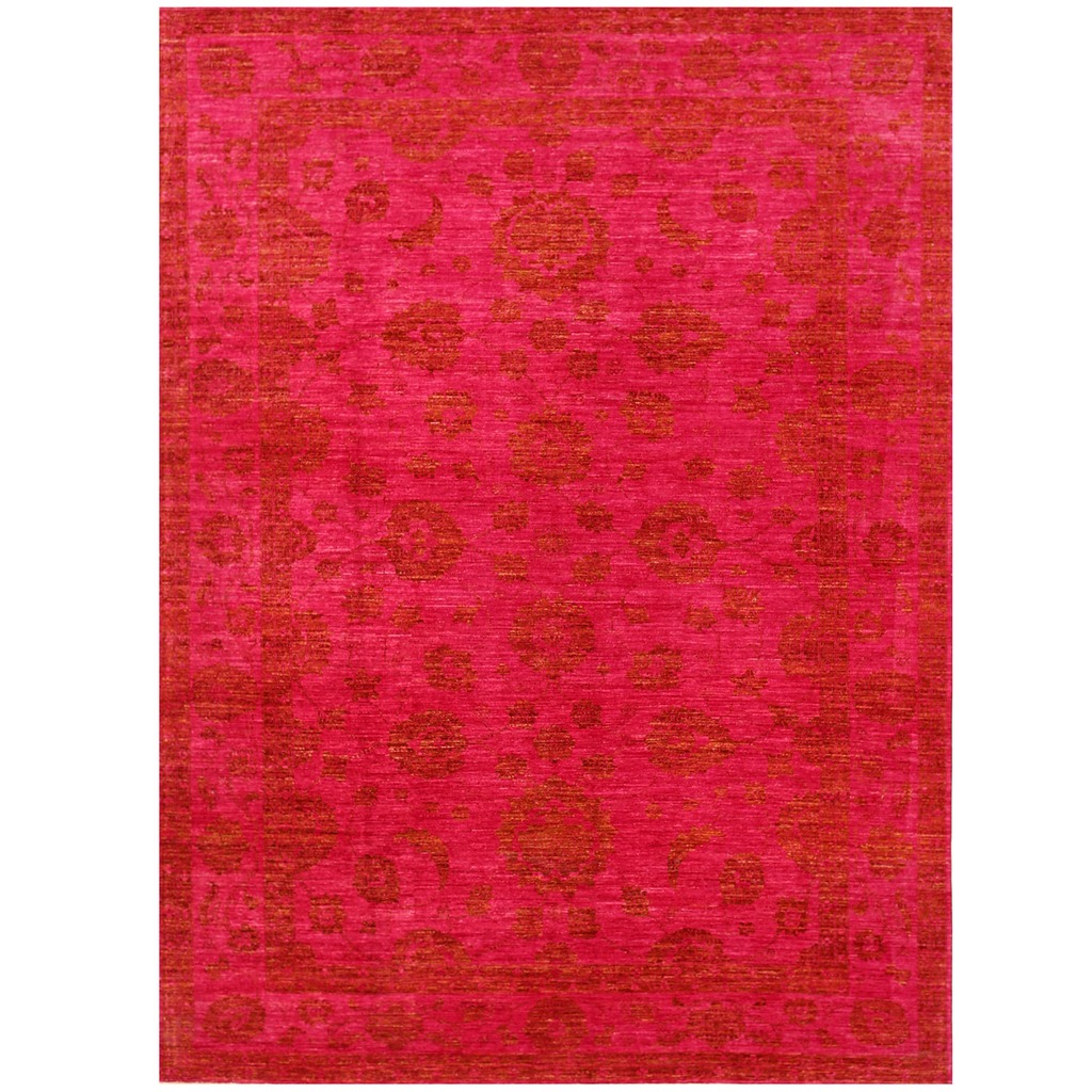 Afghan Hand-knotted Vegetable Over-Dye Oushak Wool Rug (8'1 x 11 ...