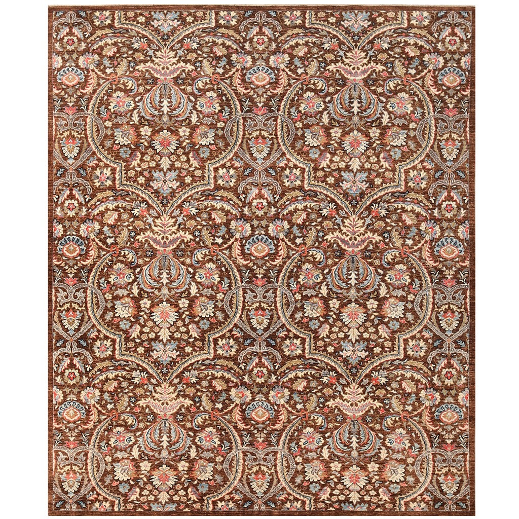 Afghan Handknotted Vegetable Dye Khotan Wool Rug (7'11 x 9'6) Herat