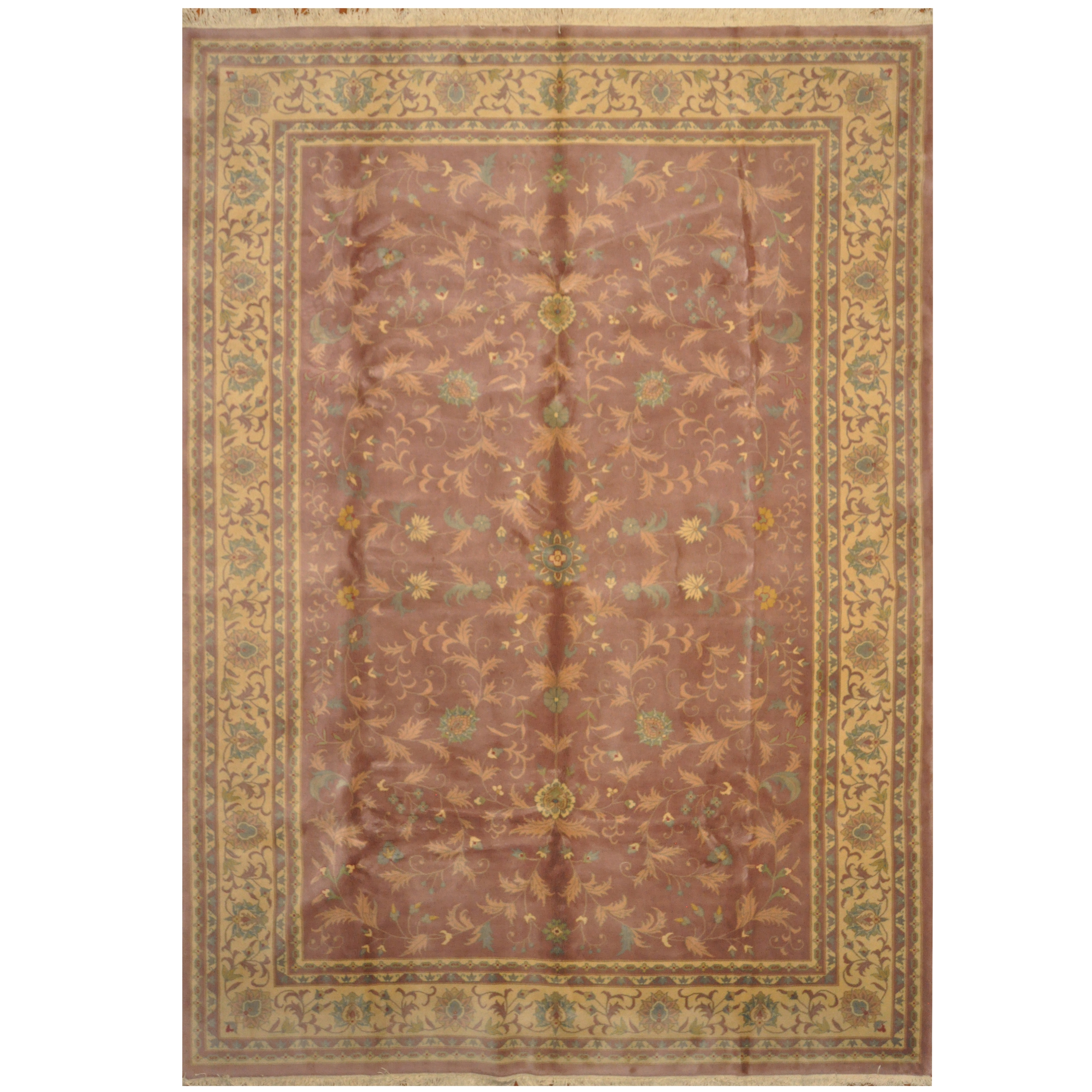 Indo Hand Knotted William Morris Wool Rug 10 X 14 Indo Hand Knotted William Morris Wool Rug 10 X 14