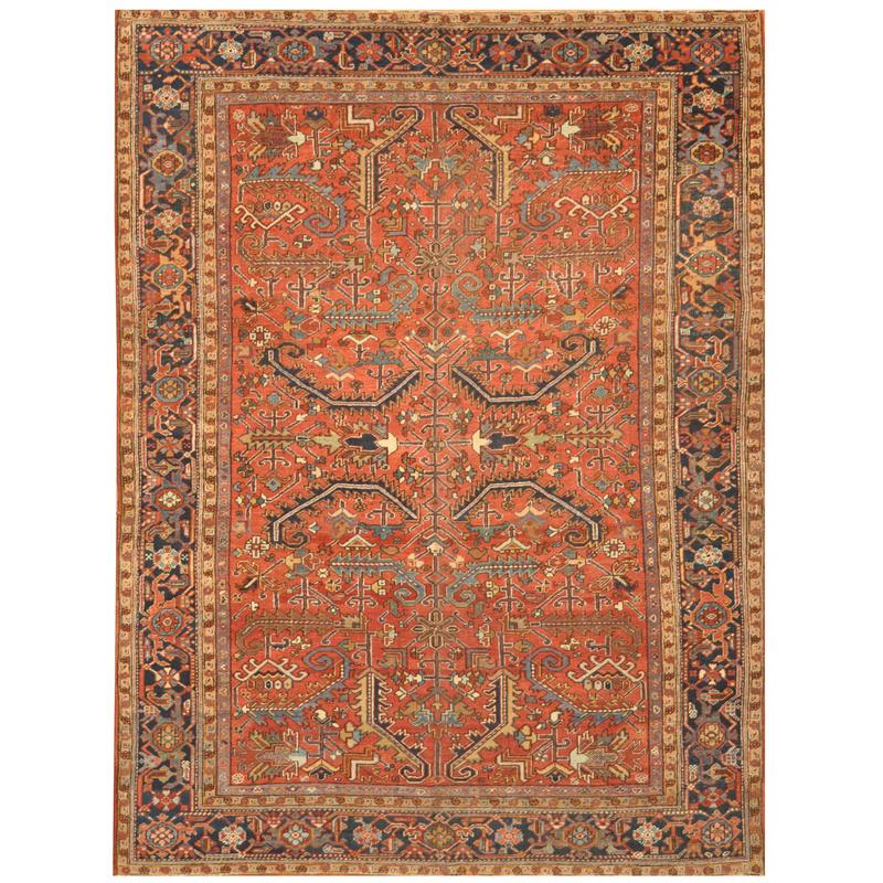 Persian Hand Knotted Antique 1920 S Heriz Wool Rug 7 X 10 Herat Oriental Rugs - 7 X 10 Wool Rug Persian Hand Knotted Antique 1920 S Heriz Wool Rug 7 X 10 Herat Oriental Rugs - 7 X 10 Wool Rug