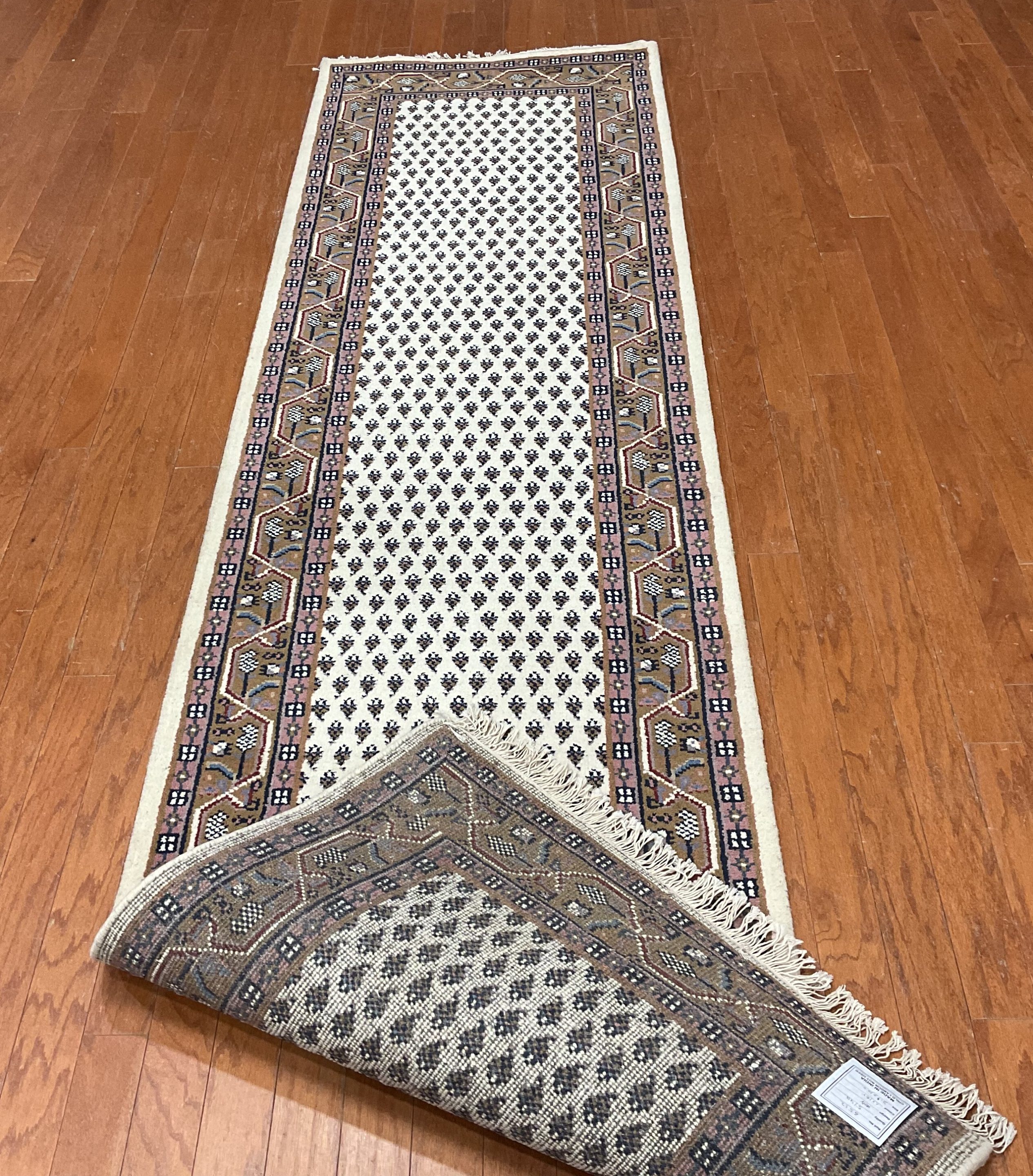 Indo Hand-knotted Mir Wool Runner (2'9 x 10') - Image 4