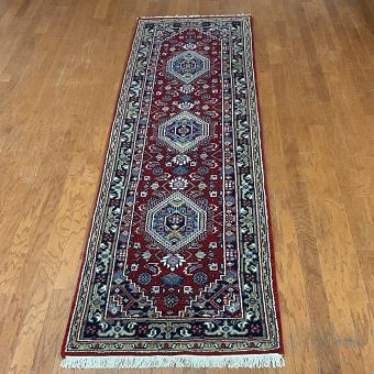 Indo Hand-knotted Bidjar Wool Runner (2'9 x 10')