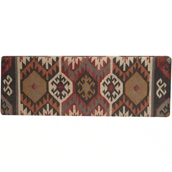Indo Handmade Kilim Upholstered Storage Bench (16" x 16" x 48") - Image 2