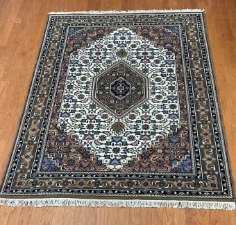 Indo Hand-knotted Bidjar Wool Rug (5'8 x 8'1)
