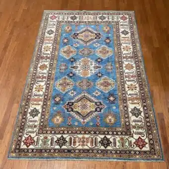 Handmade Super Kazak Wool Rug 6'X9'4"