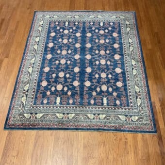 Hand Knotted Afghan Vegetable Dye Oushak Rug 8'2"x9'11"