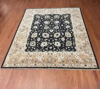 Hand Knotted Afghan Vegetable Dye Oushak Rug 8' x 10'5"