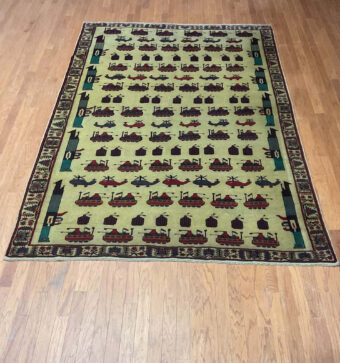 Afghan Tribal War Rug 6'9" x 10'